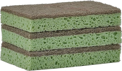 Superio Non-Scratch Cellulose Sponge (3-Pack) (Green)