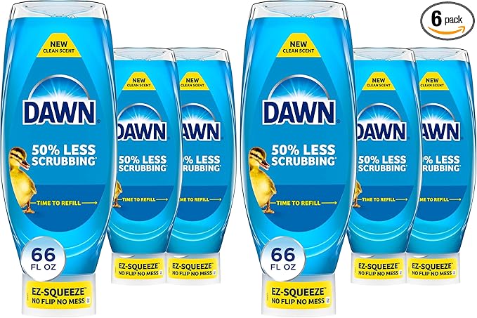 Dawn Ultra EZ-Squeeze Dish Soap,Dishwashing Liquid,Original,22oz,(Pack of 6)