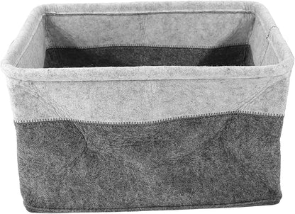 Holibanna Collapsible Felt Laundry Basket Organizer Multi-Functional Laundry Hamper for Dirty Clothes Foldable Storage Bin Large Capacity Material for Bedroom and Bathroom