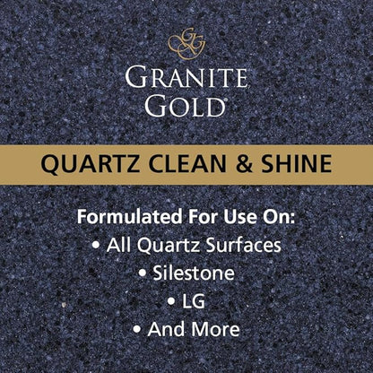 Granite Gold Clean and Shine Refill, Streak-Free Deep Cleaning and Polishing of Natural Stone and Quartz Surfaces, 64 Ounces