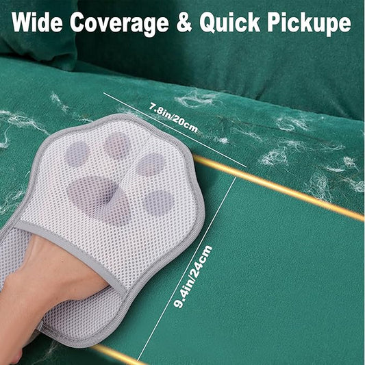 Pet Hair Removal Glove for Cats & Dogs, Reusable Electrostatic Pet Hair Remover Tool, Lint Brush for Couch, Clothing, Carpet, Car Seat