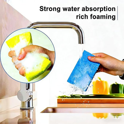 ARCLIBER Cellulose Sponges,Heavy Duty Scrub Kitchen Sponge No Scratching,Pop Up Eco DIY (6 Pack)