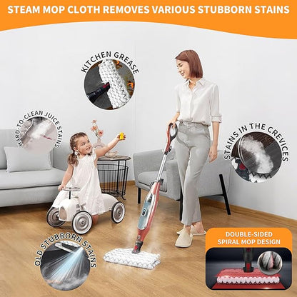 steam mop pad for Shark Lift-Away pro Genius steam mop Replacement Pads S3973, S3973D, S3973WM,3972 S5002Q, S6001W, S6002Contactless dust-Proof Grip Washable Replacement mop Pads（3pcs ）