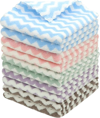 Microfiber Cleaning Cloth Lint Free Cleaning Rags, 10 Pack Fast Drying Dish Rags for Cleaning, Super Absorbent Kitchen Dish Cloths for Wash Dishes,12 in x 12 in, Mix Color