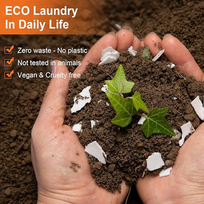 Binbata Laundry Detergent Sheets, 200 Loads Citrus Charm Scent Hypoallergenic Eco-Friendly, Biodegradable Plastic Free Liquidless Laundry Sheets Suitable for Sensitive Skin