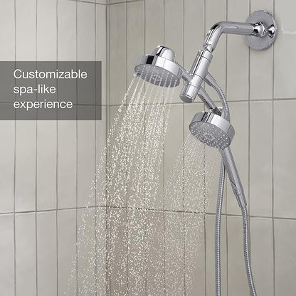 KOHLER K-23218-CP Awaken 2-in-1 Multifunction Shower Combo Kit, Durable Materials, Versatile Spray, Polished Chrome