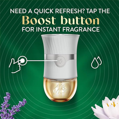 Air Wick Plug in Scented Oil Refill,Lavender & Waterlily,Air Freshener,Essential Oils,(Pack of 10)