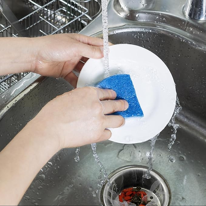 Suclain 500 Pcs Disposable Mesh Sink Strainer Bags, Elastic Kitchen Sink Strainer Filter Mesh Trash Bag Anti Clogging, Fits Most Sizes of Sink Strainer (4 x 4 Inch)