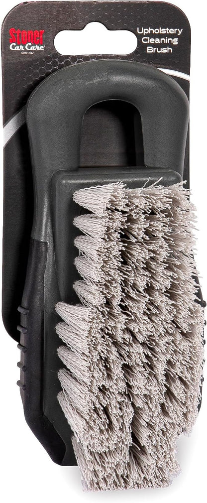 Stoner Car Care 95314 Stiff Nylon Bristle Upholstery Cleaning Brush for Cleaning Upholstery, Velour Seating, Carpets, Foot Wells, Floor Liners, Vinyl and Rubber Car Mats