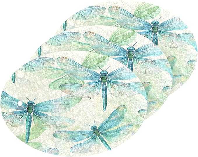 Dragonfly Kitchen Scrub Sponges, Pop-up Kitchen Cleaning Sponges Reusable Dish Washing Sponges for Bathroom Household Cleaning 3 Pack - Non Scratch Scrubber