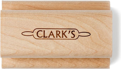 CLARK'S Cutting Board Scrub Brush - for Applying Food Grade Mineral Oil - Food Safe Wood Stain - Ideal for Wooden Butcher Blocks - Bamboo - Cast Iron - Countertops - Maple Construction - Food Safe