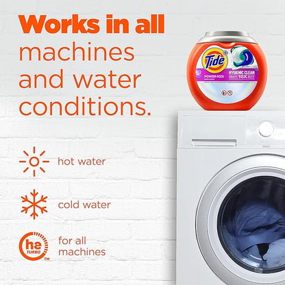 Tide Hygienic Clean Heavy 10x Duty Power PODS Laundry Detergent Soap Pods, Spring Meadow, 48 count (Pack of 1), For Visible and Invisible Dirt (Packaging May Vary)