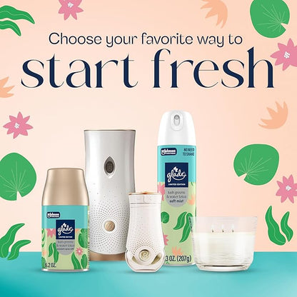 Glade Odor Fighting Soft Mist Air Freshener Room Spray, Lush Greens & Water Lotus 8oz., 6 count