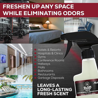 Blaze Away Commercial Air Freshener & Odor Eliminator for Strong Odor - Industrial-Grade Room Spray & Room Deodorizer for Home, Car, Smoke & Pet Odors - Long-Lasting Odor Absorber, Room Fresheners