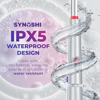 Synoshi PRO Electric Spin Scrubber Extension Handle, Electric Bathroom Scrubber for Cleaning Extension Handle. Extends up to 29.5 Inch (75 cm)