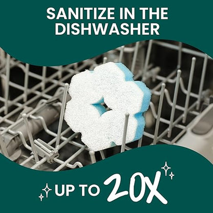 Scotch-Brite Snowflake Non Scratch Scrub Sponge, 1 Pack