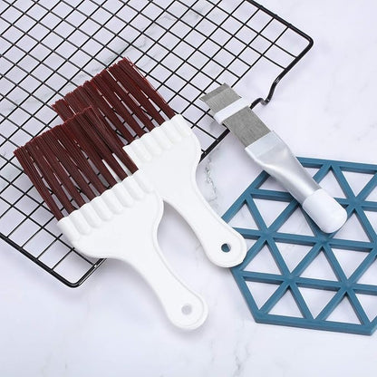 Boao 3 Pieces Air Conditioner Condenser Fin Cleaning Brush Stainless Steel Coil Cleaner Fin Comb Refrigerator Coil Cleaning Whisk Brush(Simple)