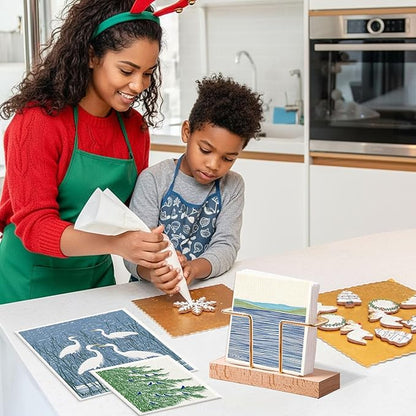 Morigins Swedish Kitchen Towel Set Reusable Kitchen Towel Set Absorbent Cellulose Sponge Cloth Biodegradable Ideal for Household Kitchen Cleaning 8-Piece Set