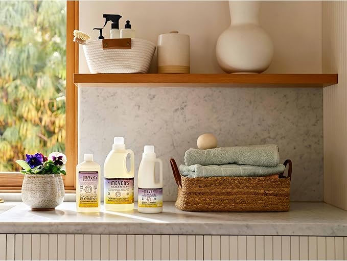 MRS. MEYER'S CLEAN DAY Liquid Laundry Detergent, Infused with Essential Oils, Compassion Flower, 64 oz (64 Loads) (Pack of 4)