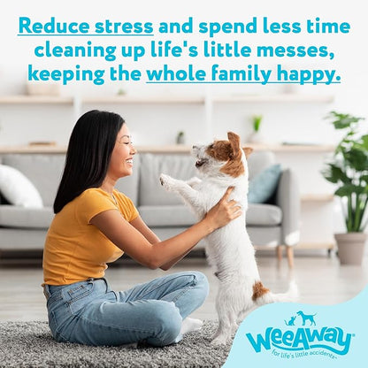 Wee Away X2 Ultra-Concentrated Stain & Strong Odor Eliminator, Enzyme Cleaner, Pet Odor Eliminator for Home - Dog Urine Destroyer - Carpet Cleaner Spray, Ocean Breeze Scent, 16 fl oz