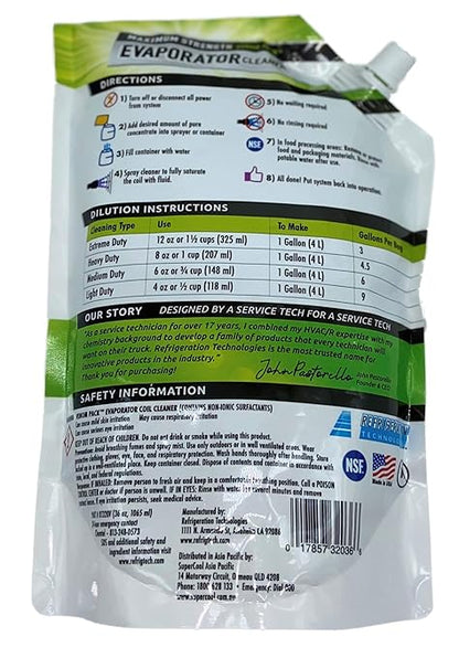 RT320V Pure Concentrate Coil Cleaner