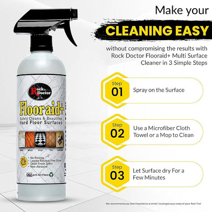 Rock Doctor Hard Floor Cleaner, Multi-Surface Formula for Tile, Stone, Laminate, and Granite, 24 oz 1 Pk