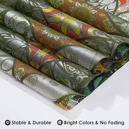 DKTIE Static Cling Decorative Window Film with Installation Tools Non Adhesive Privacy Film Stained Glass Window Film for Bathroom Shower Door Heat Cotrol Anti UV 17.7 x 118.1 Inch