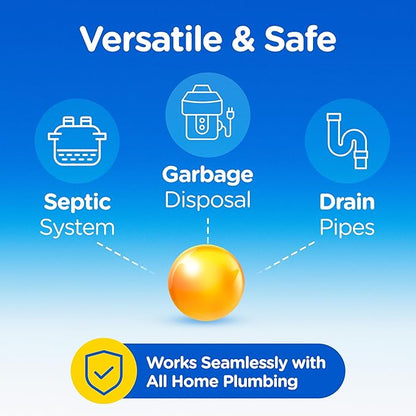 COMPAC HOME Plink Garbage Disposal Cleaner and Deodorizer, Air Fresheners for Garbage Disposal, Lemon Scent, Home Cleaning Products for Kitchen Sink and Clogged Drains, 20 Count (Pack of 1)