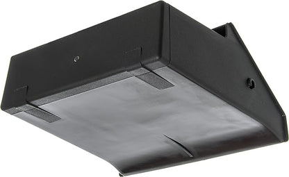 SPARTA Plastic Dust Pan, Upright Pan With 2 Piece Handle For Cleaning, 11 X 12 X 3.5 Inches, Black