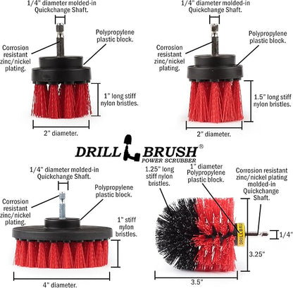 Outdoor Cleaning Supplies - Fountain and Patio Cleaning Brushes - Fire Pit - Scrub Brushes - Concrete Brush - Grout Cleaner - Granite Scrubbing Tool - Headstone Restoration Kit - Garden Statues Brush