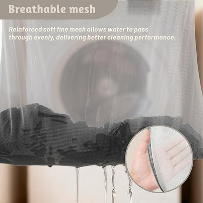 3 Pcs Premium Fine Mesh Laundry Bags, 3 Large 16 x 20 Inches Durable Laundry Wash Bags with Sturdy Zipper for Delicates, Laundry Bag for Delicates, Garment Bag for Washing Machine (3 Large)