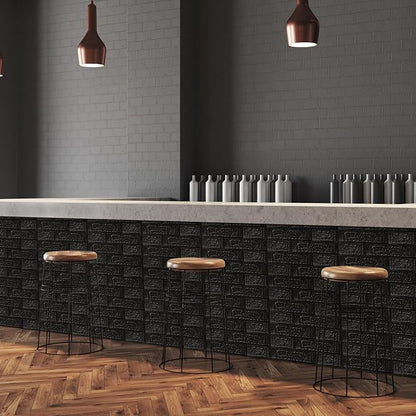 10PCS 3D Wall Panels Peel and Stick Foam, Self-Adhesive Decorative 3D Brick Wallpaper Wall Covering, Faux Stone Wall Panel Foam Brick for Living Room, Kitchen, Bathroom