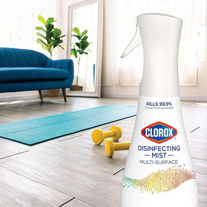 Clorox Disinfecting Mist, Lemon and Orange Blossom, 1 Spray and 1 Refill, 16 oz Each