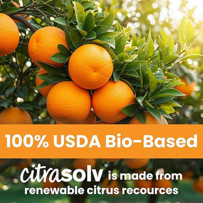 Citra Solv Concentrated Household Cleaner & Degreaser - Valencia Orange Scent - 8 Fl Oz, Safe, Effective, and Versatile Cleaning Solution, Natural Ingredients Non Toxic, Biodegradable, Made in USA
