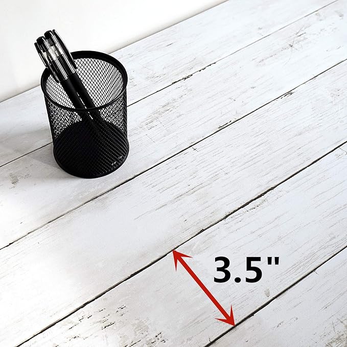 CiCiwind 118” x17.7” Wood Wallpaper Peel and Stick White Wood Wall Paper for Bathroom Bedroom Removable Waterproof Self-Adhesive Wallpaper Shiplap Contact Paper Decoral Laundry Room Vinyl Film