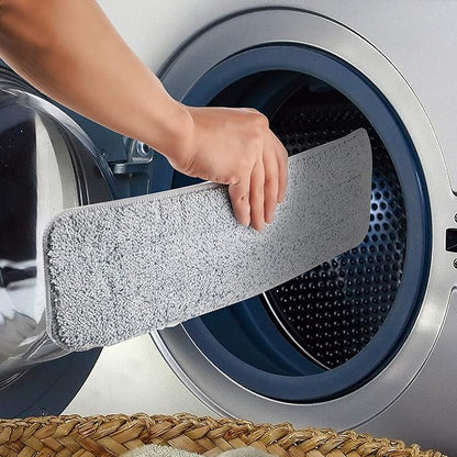 True & Tidy Spray Mop for Floor Cleaning Wet Spray Mop with 12 oz Refillable Bottle and 4 Washable Microfiber Pads Home or Commercial Use Dry Wet Flat Mop for Hardwood Laminate Wood Ceramic (Gray)