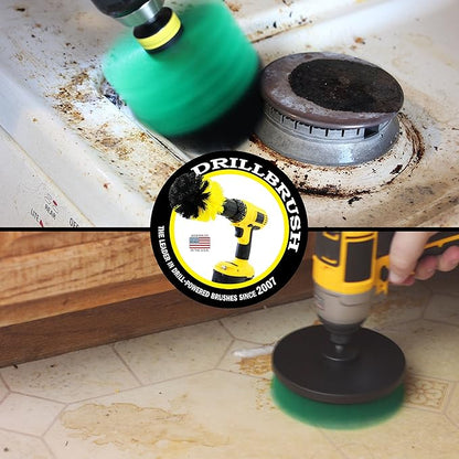 Kitchen Cleaning Supplies - Kitchen Scrubbing Accessories - Tile Cleaner - Oven Scrubbing Brush Set - Stove Cleaning Tool - Cast Iron Skillet Brush - Cooktop Cleaning Brush - Air Fryer Cleaning Brush