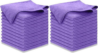 USANOOKS Premium 300GSM Microfiber Cleaning Cloth - 12.5"x12.5" High Performance - 1200 Washes, Ultra Absorbent Microfiber Towels for Cars Undercarriage, Rims & Engine Bay Cleaning - Microfiber Cloth