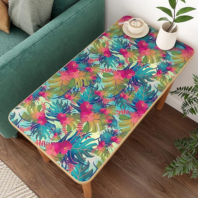 VaryPaper 17.7"x78.7" Tropical Wallpaper Leaf Floral Peel and Stick Wallpaper Waterproof Decorative Floral Contact Paper for Walls Removable Self Adhesive Wall Mural for Bedroom Bathroom Cabinets