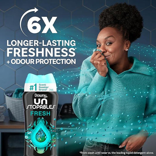 Downy Unstopables In-Wash Laundry Scent Booster Beads, Fresh, 13.4 oz