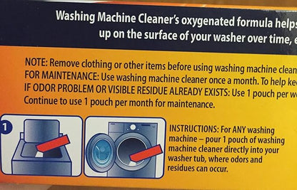 3 pouches Washing machine cleaner deep cleaning formula