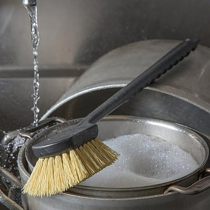 SPARTA 36505L00 Plastic Utility Brush, Scrub Brush With Long Handle For Kitchen, Restaurant, Home , 20 Inches, Black