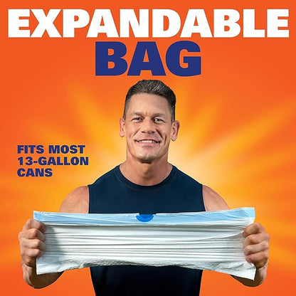 Hefty Ultra Strong 13 Gallon Trash Bags, Tall Kitchen Trash Bags 13 Gallon Size, Drawstring Closure, Continuous Odor Control, White, Lavender and Sweet Vanilla Scent, 110 Bags