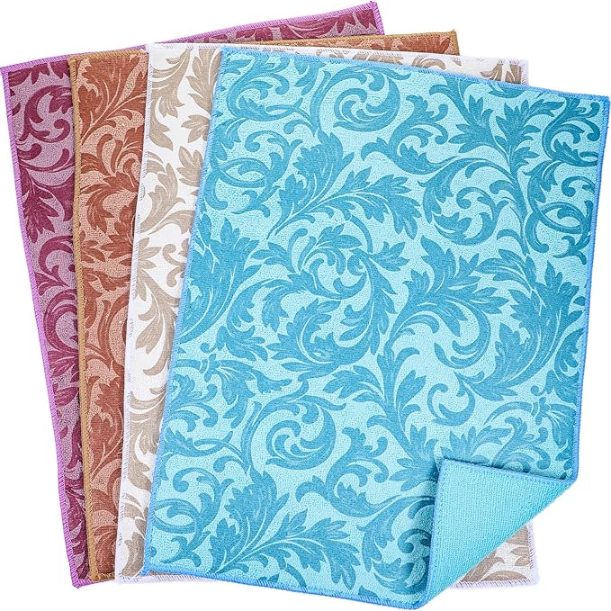 4pcs microfiber dish drying mat dish drying mats for kitchen counter dryng mat for dishes Large Size 20"X15"Dishes Drainer Pad Super Absorbent Dishes Drainer Pads Anti-Slip Pad Quick Dry