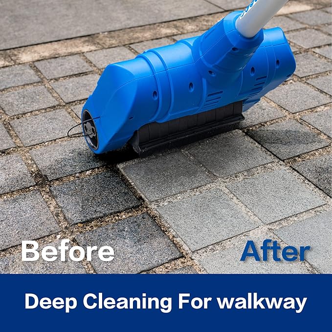 Grout Cleaner for Tile Floors Electric Grout Cleaner Machine Tile cleaner with A Power Roller Brush Work for Whole House and Big Garden Grout Tile floor Paver Patio Flagstone Carpet