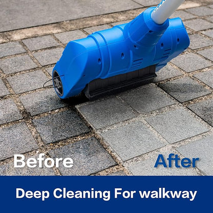 Grout Cleaner for Tile Floors Electric Grout Cleaner Machine Tile cleaner with A Power Roller Brush Work for Whole House and Big Garden Grout Tile floor Paver Patio Flagstone Carpet