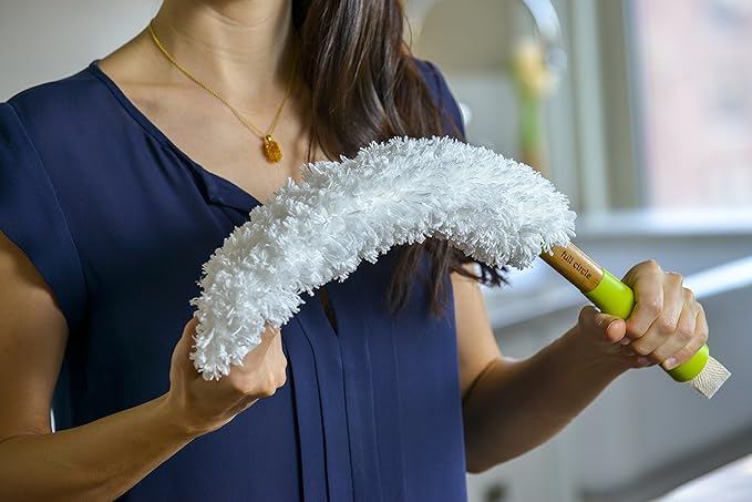 Full Circle Dust Whisperer Washable Microfiber Duster, Green