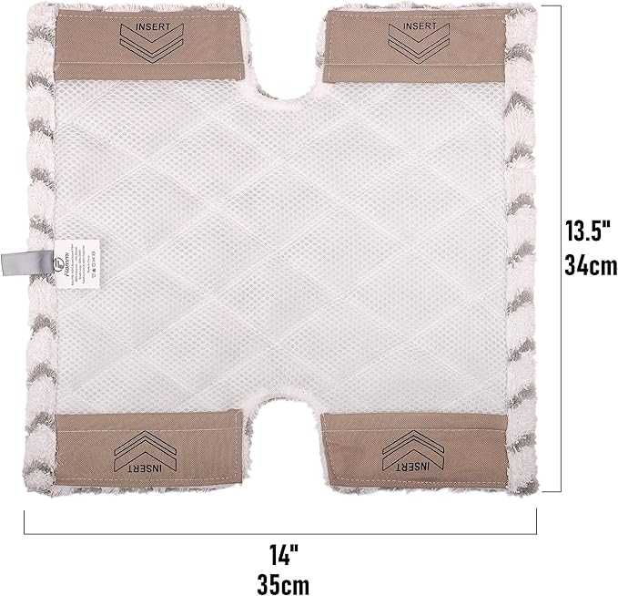 2 Pack of Steam Mop Pad for Shark Genius Lift-Away Pro S5003D S5002Q S5003A S6001W S6001WM S6002 S6002C S6003D S6003 S3973 S3973D S3973WM, Washable Reusable Replacement Mop Head by F Flammi