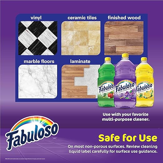 Fabuloso Microfiber Cleaning Mitt Glove, Lint-Free Scratch-Free Dusting and Washing for Furniture, Blinds, Baseboards, Shelves and Car Interior, One Size Fits All, Purple, 1 Count