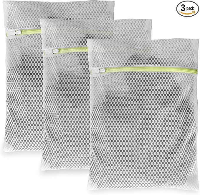 Laundry Bags, 3 Pcs Honeycomb Mesh Laundry Bags for Delicates, 12" x 16"